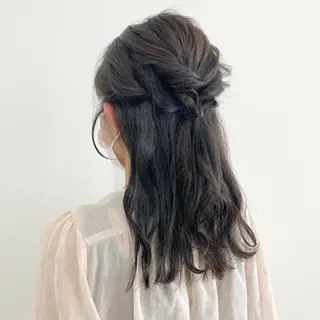 ミディアム カラー ヘアアレンジ お洒落パーマ/ 艶カラー/michiのヘアスタイル