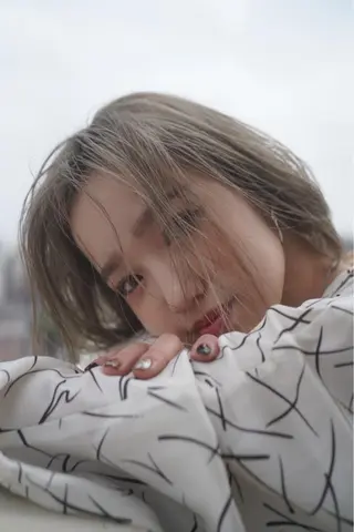 ショート china/ボブ/ ブリーチカラーのヘアスタイル