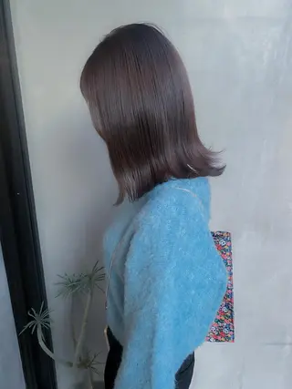 ミディアム カラー 板谷みさき /艶ボブ/藤沢美容室のヘアスタイル