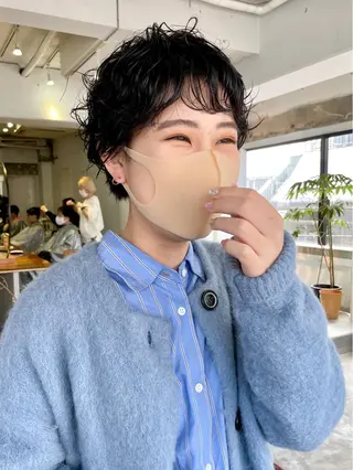 ショート パーマ ショート・ボブ 徳竹淳一のヘアスタイル