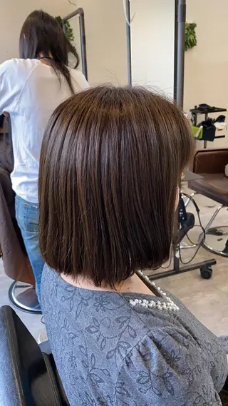 ミディアム カラー 🟢NEGi🟣 🫧髪質改善のヘアスタイル