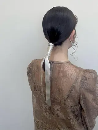 ミディアム ヘアアレンジ HAIR MAKE SALON new  me所属・ヘアメイク new meのヘアスタイル