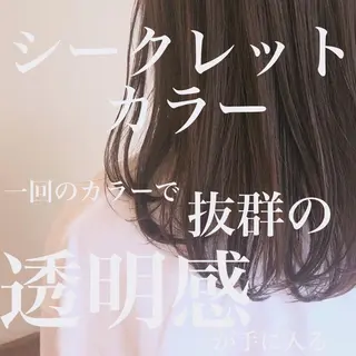 セミロング カラー ✨レイヤーお任せ✨ 林有里子のヘアスタイル