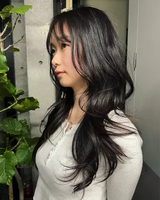 ロング レイヤーカット カシマハヤトのヘアスタイル
