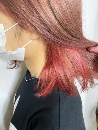 ミディアム カラー 菅村 勇亮のヘアスタイル