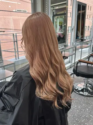 ロング カラー 韓国風レイヤー🗝要 暗透カラー📓吉祥寺のヘアスタイル