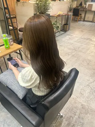 セミロング 縮毛矯正得意です🉐 ♡のぐちまおのヘアスタイル