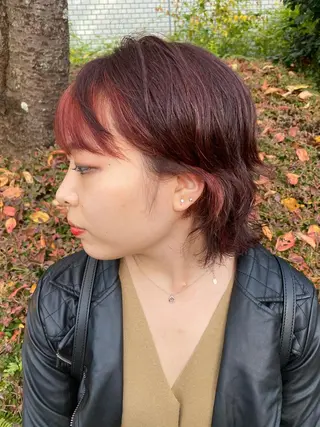 ミディアム HARUKIMINATO横浜所属・デザインカラー モデル募集🌈のヘアスタイル