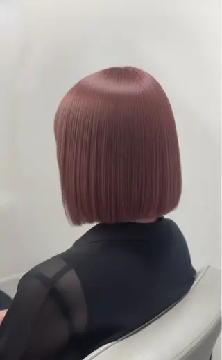 ショート カラー ヘアアレンジ 🐹ブリーチ/ボブ /韓国ヘア/蓮🐹のヘアスタイル