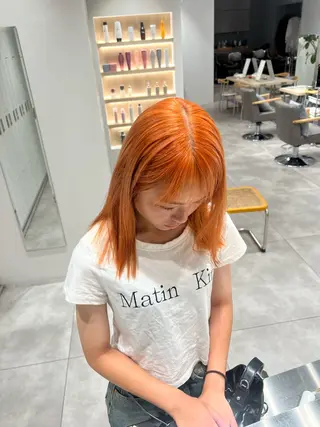 ミディアム 西田 杏璃のヘアスタイル