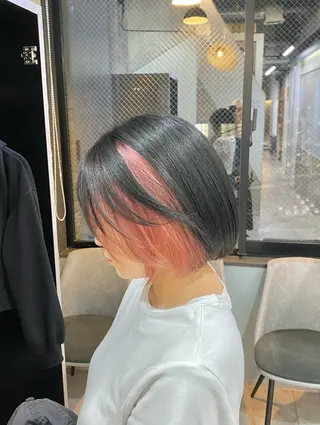 カラー 【縮毛矯正ブリーチ】 西 太志のヘアスタイル