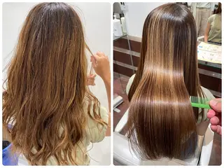 ロング パーマ 岩崎 裕司のヘアスタイル