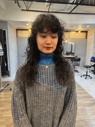 ロング パーマ Basis 田口豪司のヘアスタイル