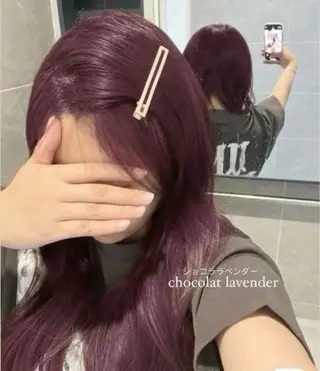 カラー rinka/暖色 ブリーチのヘアスタイル