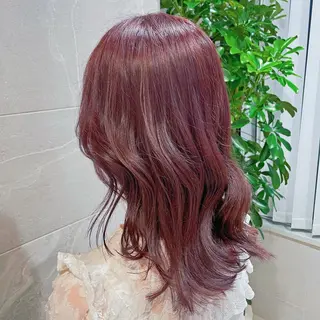 ミディアム カラー 韓国顔まわり/前髪 /レイヤー/いつきのヘアスタイル