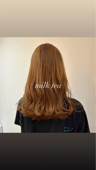 セミロング カラー ヘアアレンジ 飯島 美海のヘアスタイル