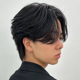 ミディアム カラー パーマ メンズ 【池袋店 店長】伊藤 昂樹/曲がる縮毛矯正のヘアスタイル