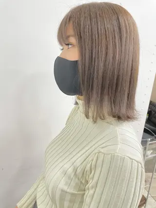 ミディアム カラー 新宿/韓国レイヤー/ 髪質改善/佐藤航のヘアスタイル