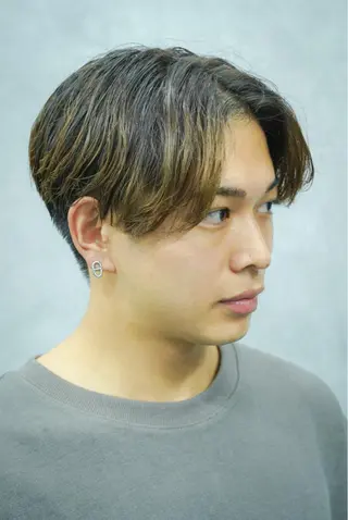 ミディアム メンズ CHROM TOKYO ALT所属・神保町メンズno.1 佐々木康介のヘアスタイル