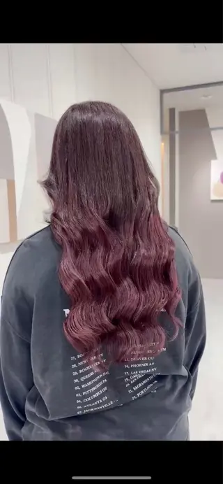 ロング 中西 一花のヘアスタイル