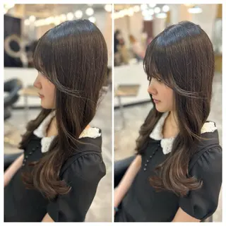 ロング カットモデル無料🧸 レディースeri︎✿のヘアスタイル