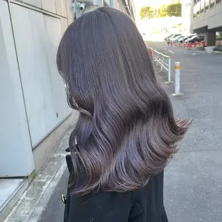 ロング ヘアアレンジ 透明感ラベンダー💗 SHOのヘアスタイル