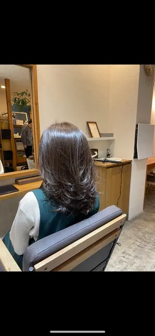 セミロング NARISA カットモデル募集中のヘアスタイル