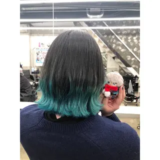 ミディアム カラー 推しカラー✨ オタク美容師ユウカのヘアスタイル