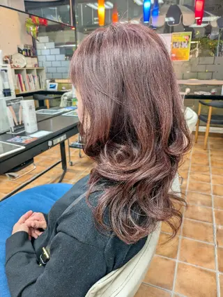 ロング 大人女性カット/ヘア セット✨️片本🌸のヘアスタイル