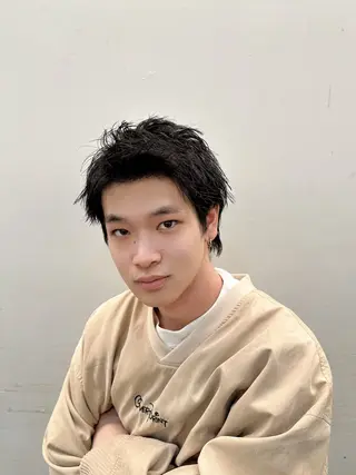 メンズ 藤本渚杜/メンズ パーマ/艶カラーのヘアスタイル