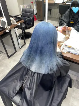 カラー 暖色/ハイトーン/ カラー/HBLのヘアスタイル