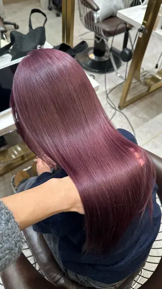 ロング カラー ケアブリーチ 韓国レイヤーKYONのヘアスタイル