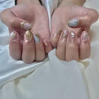 カラー ネイル 𓂃🦢Aurora Swan🌙𓂃のネイルデザイン