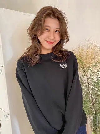 ロング パーマ FERIA 緑地公園 ⭐️伏田愛奈⭐️のヘアスタイル