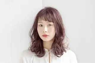 セミロング カラー mu-t colorのヘアスタイル