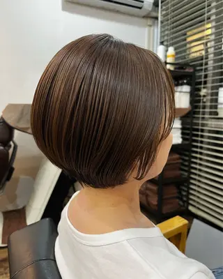 ショート カラー ショートウルフ💚 レイヤー/井上翔のヘアスタイル