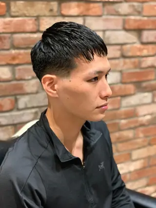 ショート メンズ HIROGINZAプレミアムバーバー赤坂店所属・田中 千恩のヘアスタイル