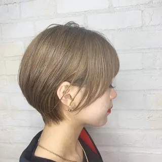 ショート カラー パーマ ヘアアレンジ メンズ キッズ 🍋似合わせ✖️ ｼｮｰﾄﾍｱ🍋早田のヘアスタイル