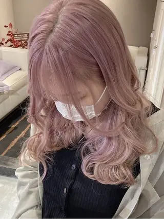 ロング カラー ‎💜ハイトーン× レイヤーKOYA💜のヘアスタイル