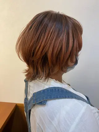 ミディアム カラー ✴︎ヒラガカナ✴︎ ECLAT HAIRのヘアスタイル