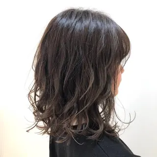 ミディアム カラー 🌈ぷる艶カラー🌈 髪質改善👑柳沼尚貴のヘアスタイル