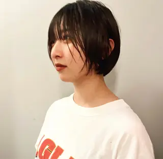ショート ショート/ボブ/ パーマ/柏原良亮のヘアスタイル