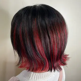 ショート カラー AOI✩⡱ y2kネイルのネイルデザイン