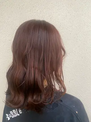 ミディアム カラー ブリーチカラーと、髪 質改善。HARUKAのヘアスタイル