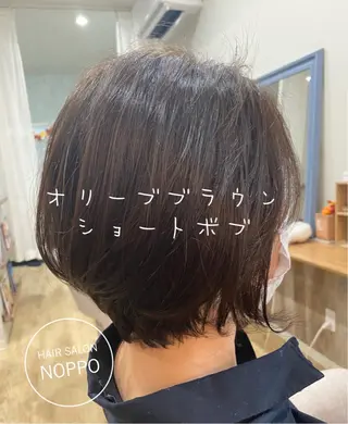 ショート カラー パーマ noppo所属・NOPPO 和泉市 美容室/奥村 飛鳥のヘアスタイル