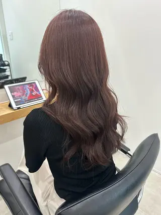 セミロング カラー ヘアセット/ワンカラ ー💐nao.のヘアスタイル