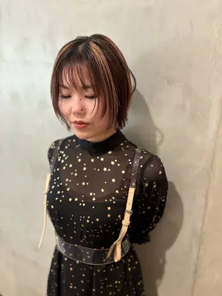 ショート カラー 優 作のヘアスタイル