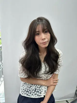 ロング カラー 韓国ヘア✨美髪矯正✨ 高橋大河のヘアスタイル