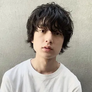 ミディアム パーマ 【メンズ特化美容師】 Toma🎯のヘアスタイル