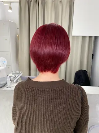 カラー kumon ayu ブリーチ/ハイトーンのヘアスタイル